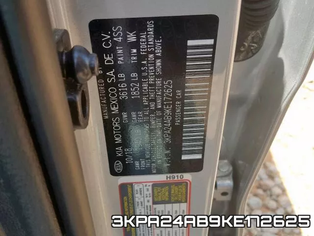 3KPA24AB9KE172625 фото 2