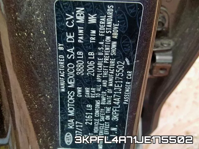3KPFL4A71JE175502 фото 2