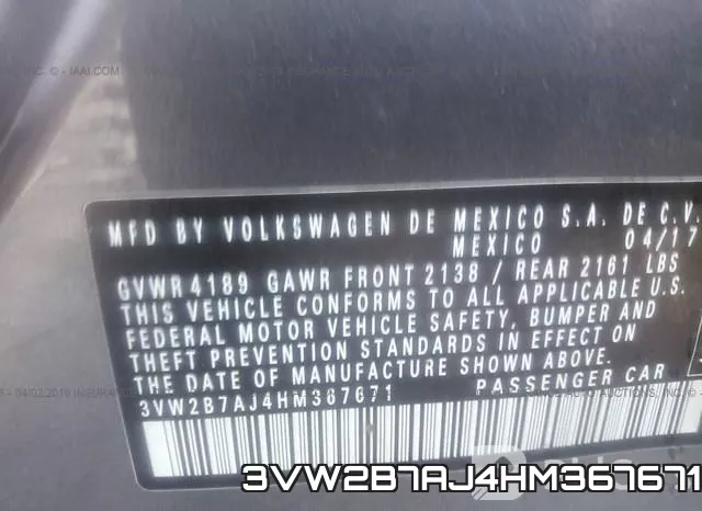3VW2B7AJ4HM367671 фото 10