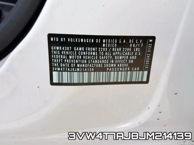 3VW4T7AJ8JM214139 фото 2