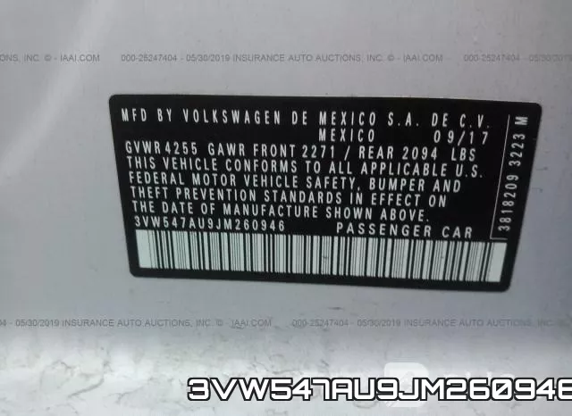 3VW547AU9JM260946 фото 10