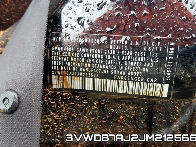 3VWDB7AJ2JM212566 фото 2