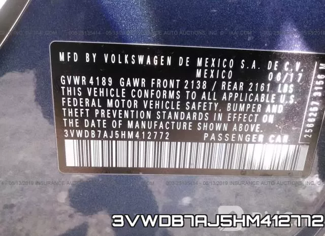 3VWDB7AJ5HM412772 фото 10