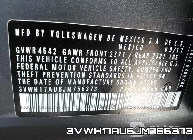 3VWH17AU6JM756373 фото 10