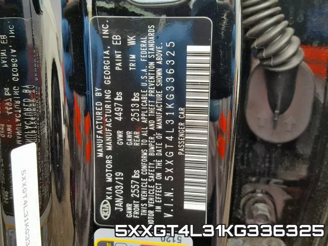 5XXGT4L31KG336325 фото 2
