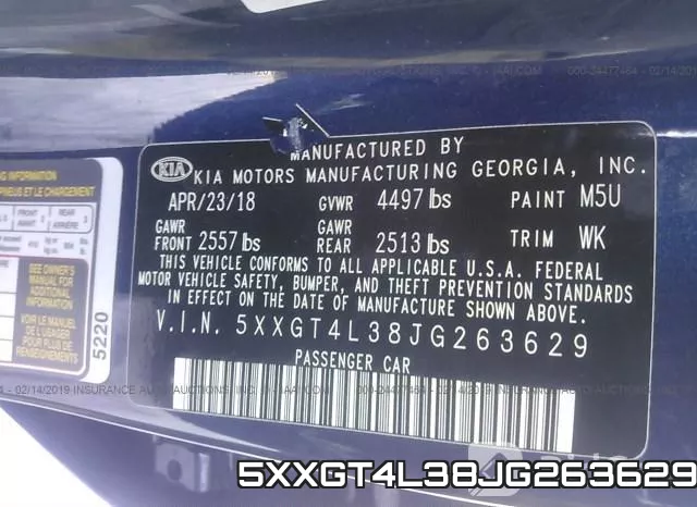 5XXGT4L38JG263629 фото 10