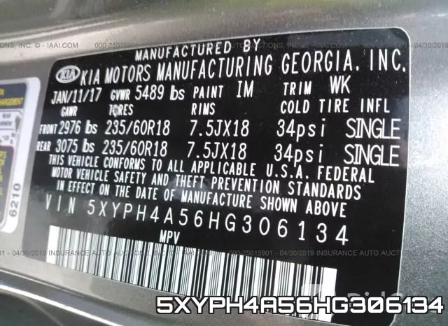 5XYPH4A56HG306134 фото 10