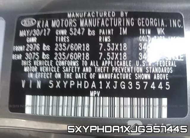 5XYPHDA1XJG357445 фото 10