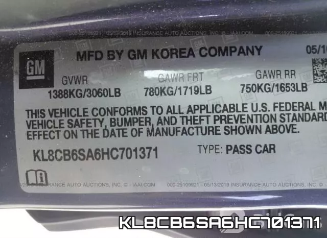 KL8CB6SA6HC701371 фото 10