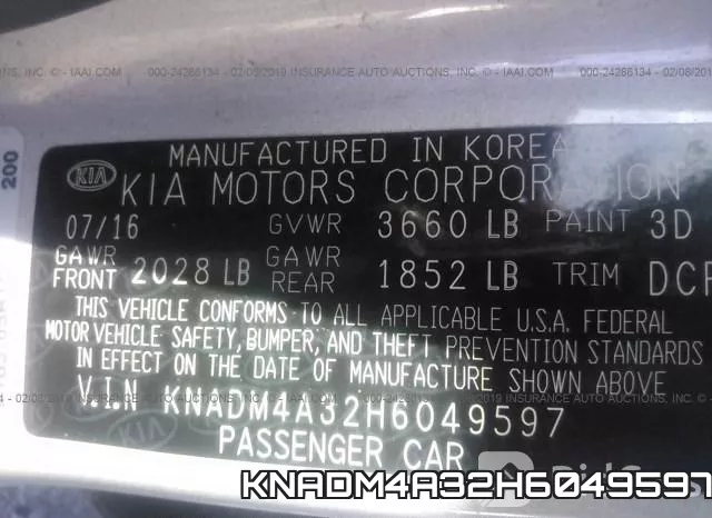 KNADM4A32H6049597 фото 9