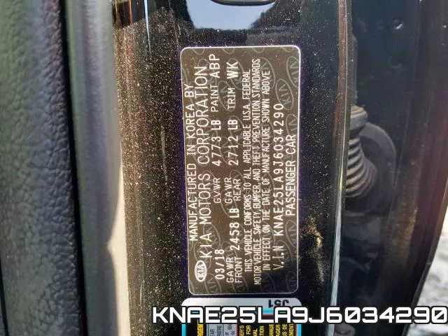 KNAE25LA9J6034290 фото 2