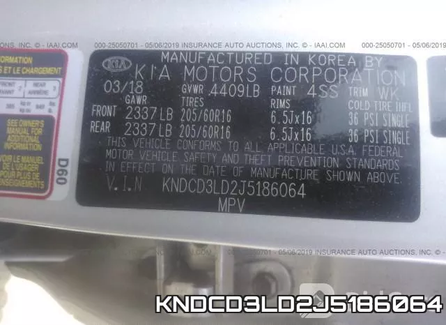 KNDCD3LD2J5186064 фото 10