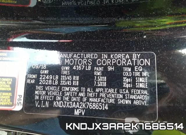 KNDJX3AA2K7686514 фото 10