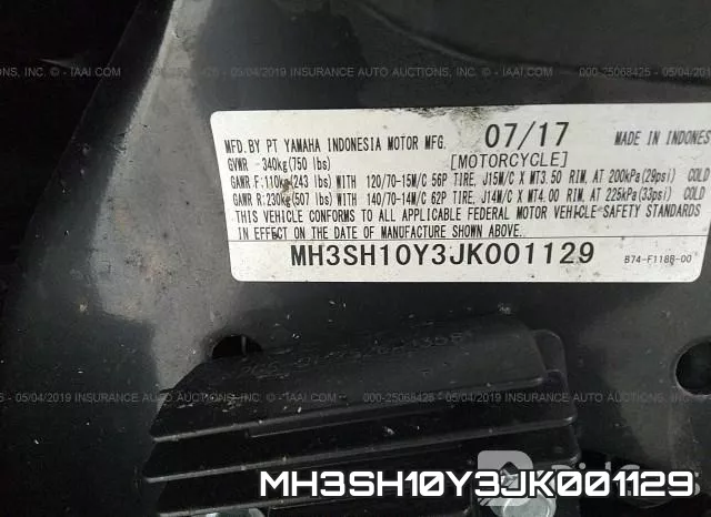 MH3SH10Y3JK001129 фото 2