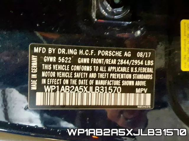 WP1AB2A5XJLB31570 фото 2