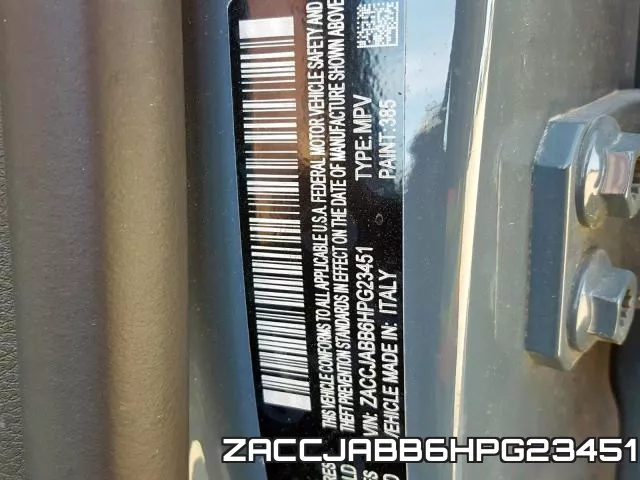 ZACCJABB6HPG23451 фото 2
