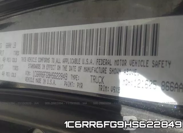 1C6RR6FG9HS622849 фото 9