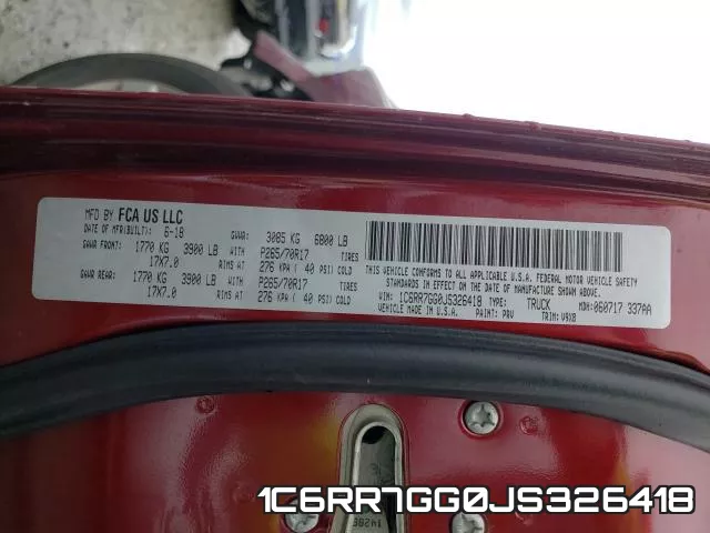 1C6RR7GG0JS326418 фото 2