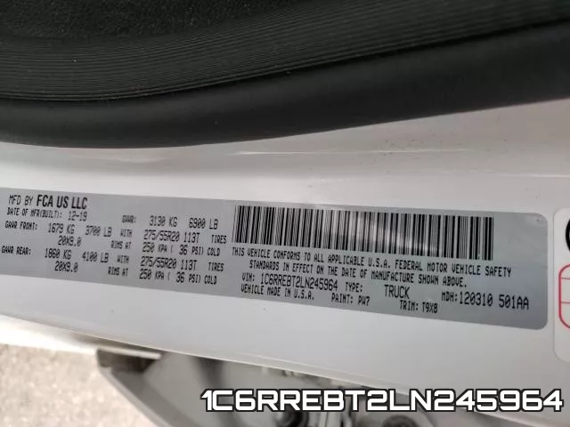 1C6RREBT2LN245964 фото 2