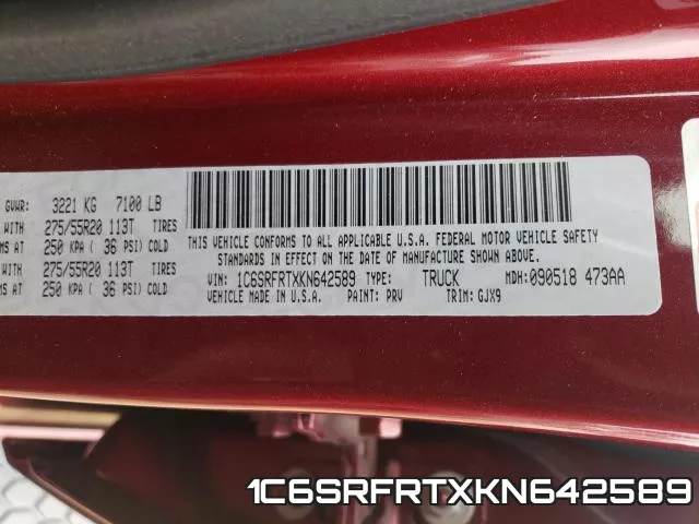 1C6SRFRTXKN642589 фото 2