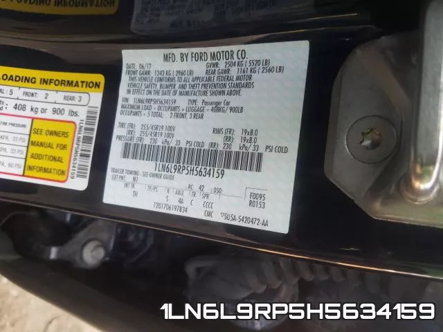 1LN6L9RP5H5634159 фото 2