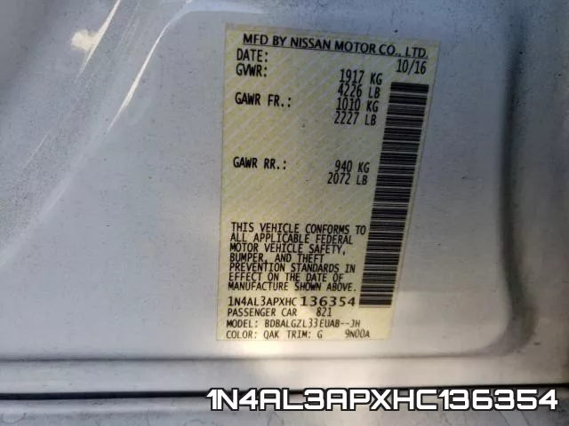 1N4AL3APXHC136354 фото 2