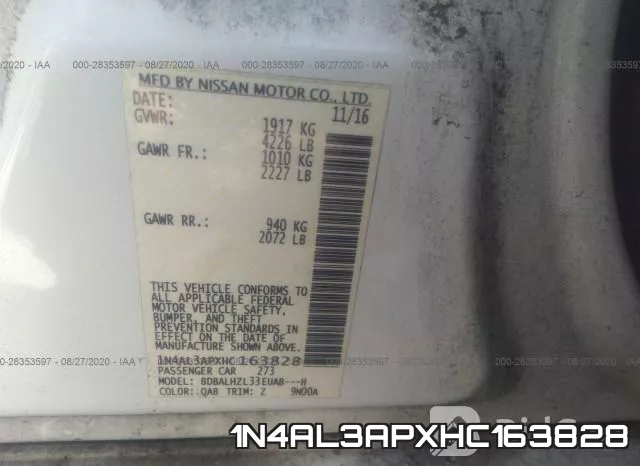 1N4AL3APXHC163828 фото 9