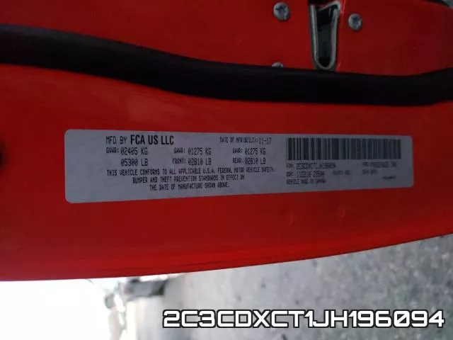 2C3CDXCT1JH196094 фото 2