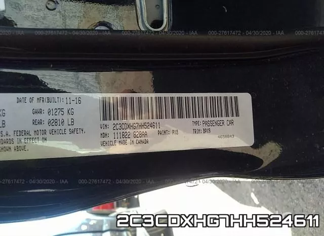 2C3CDXHG7HH524611 фото 10