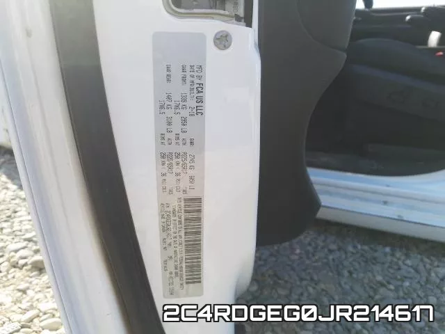 2C4RDGEG0JR214617 фото 2