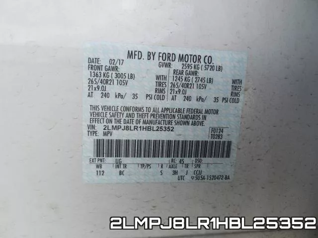 2LMPJ8LR1HBL25352 фото 2