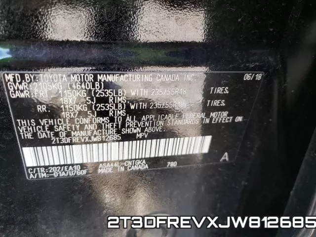 2T3DFREVXJW812685 фото 2