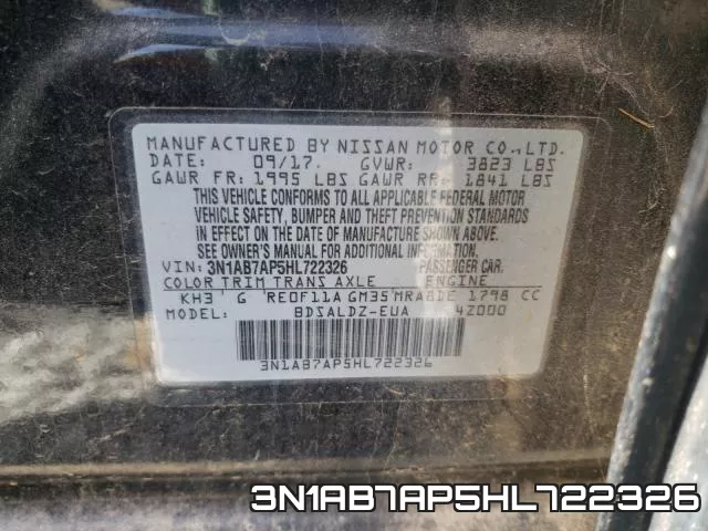 3N1AB7AP5HL722326 фото 2
