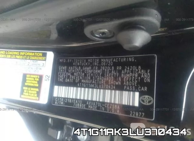 4T1G11AK3LU370434 фото 9