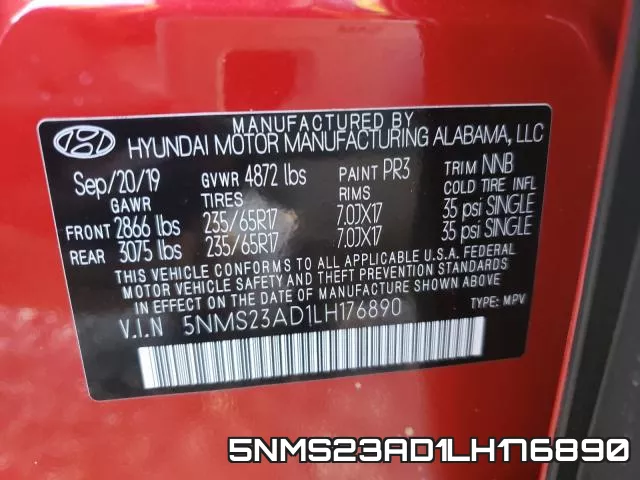5NMS23AD1LH176890 фото 2