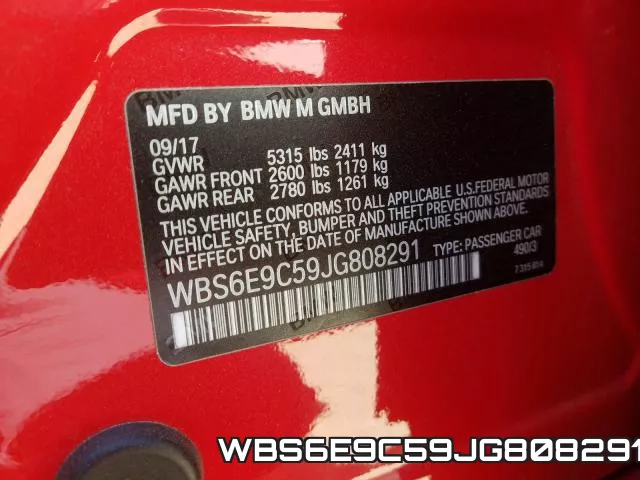 WBS6E9C59JG808291 фото 2