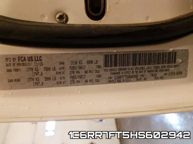 1C6RR7FT5HS602942 фото 2