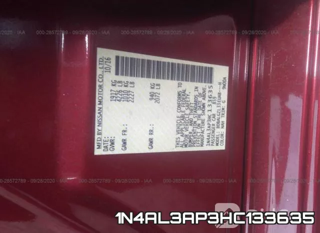 1N4AL3AP3HC133635 фото 9