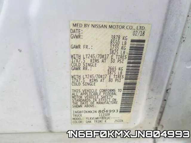 1N6BF0KMXJN804993 фото 2