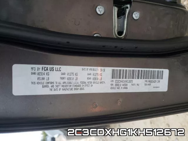 2C3CDXHG1KH512672 фото 2