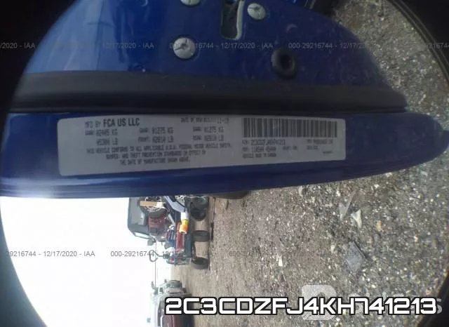 2C3CDZFJ4KH741213 фото 10