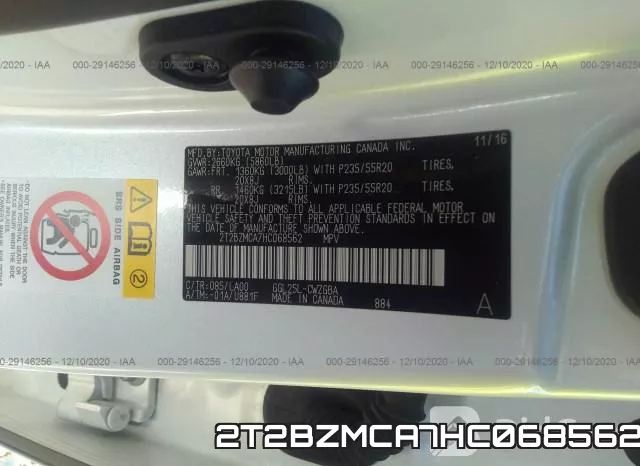2T2BZMCA7HC068562 фото 10
