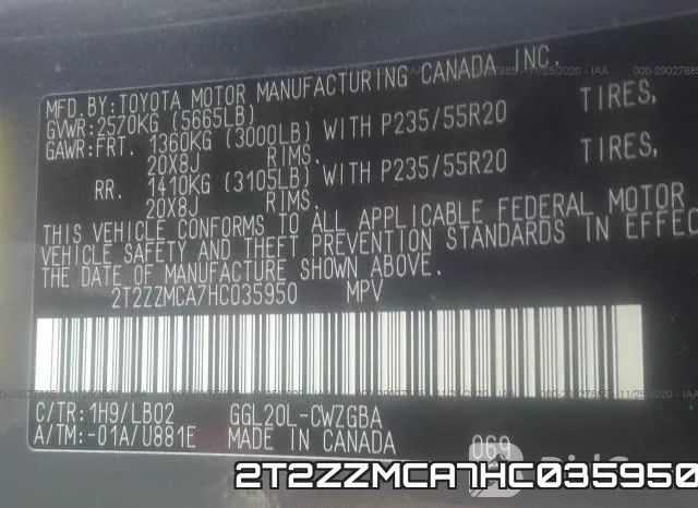 2T2ZZMCA7HC035950 фото 10