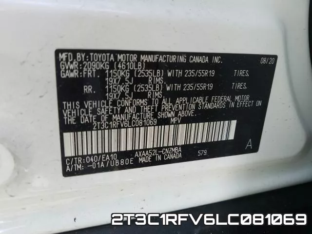 2T3C1RFV6LC081069 фото 2