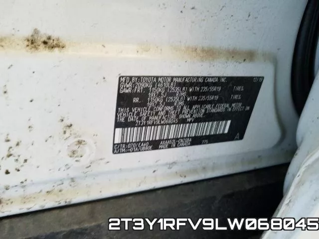 2T3Y1RFV9LW068045 фото 2