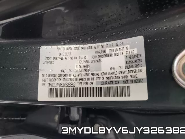 3MYDLBYV6JY326382 фото 2