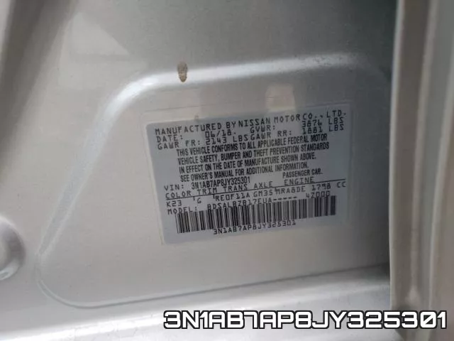 3N1AB7AP8JY325301 фото 2