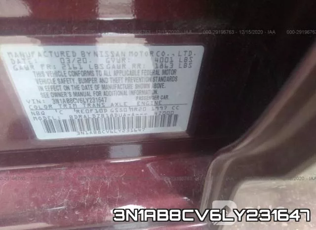 3N1AB8CV6LY231647 фото 10