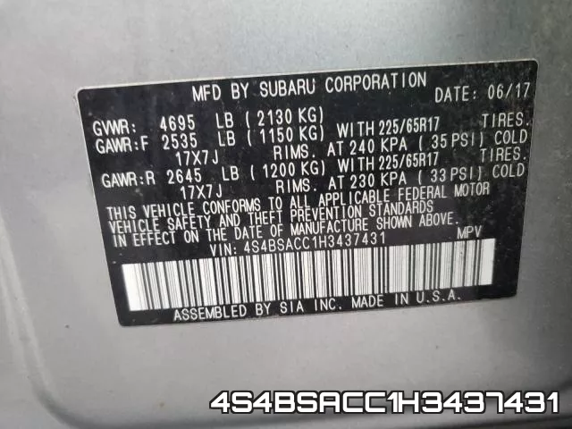 4S4BSACC1H3437431 фото 2
