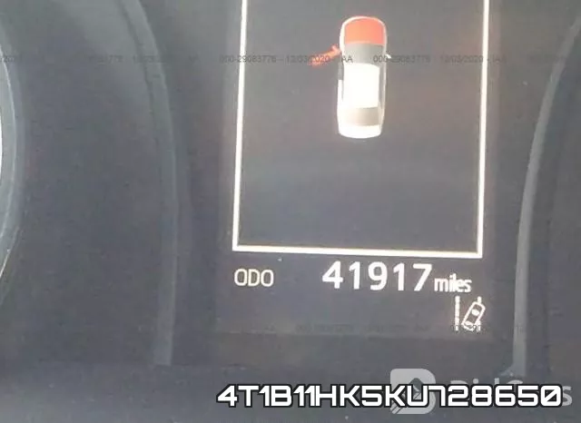 4T1B11HK5KU728650 фото 8